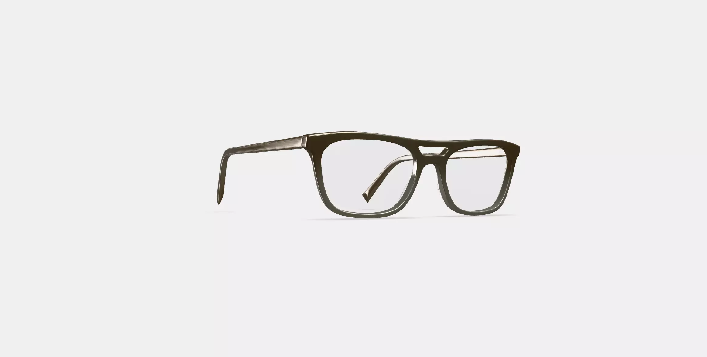 Benicio Eyeglasses in Sage Leaf Fade 3D model_0