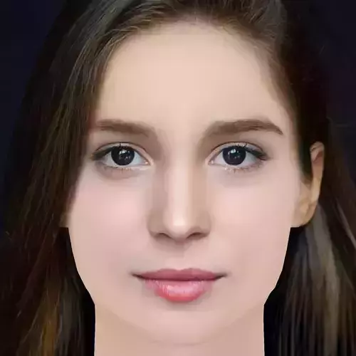 Alba Baptista Head - No Hair - Low poly head for game