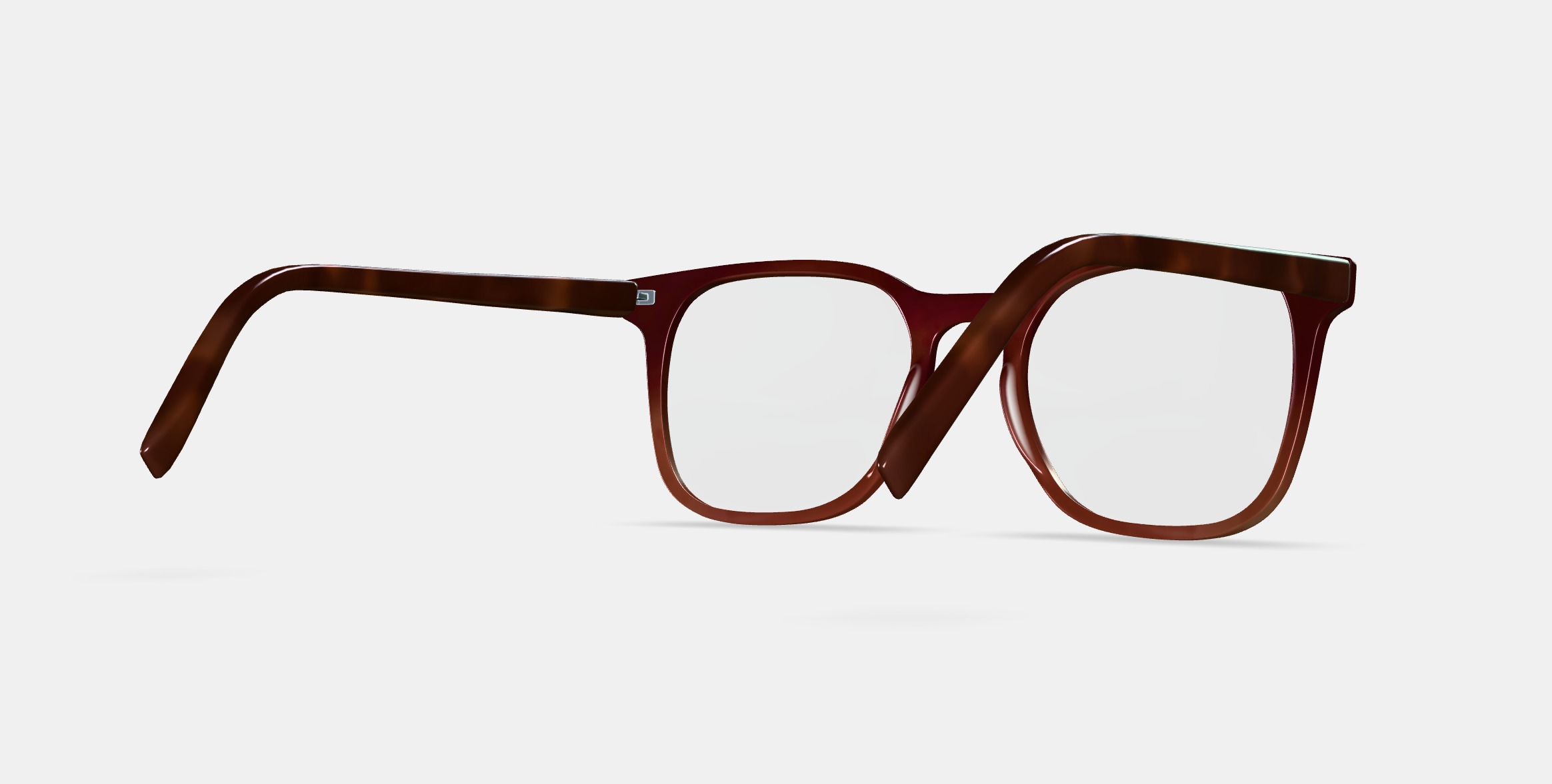Rosie Eyeglasses in Mulberry Tortoise Fade 3D model_6