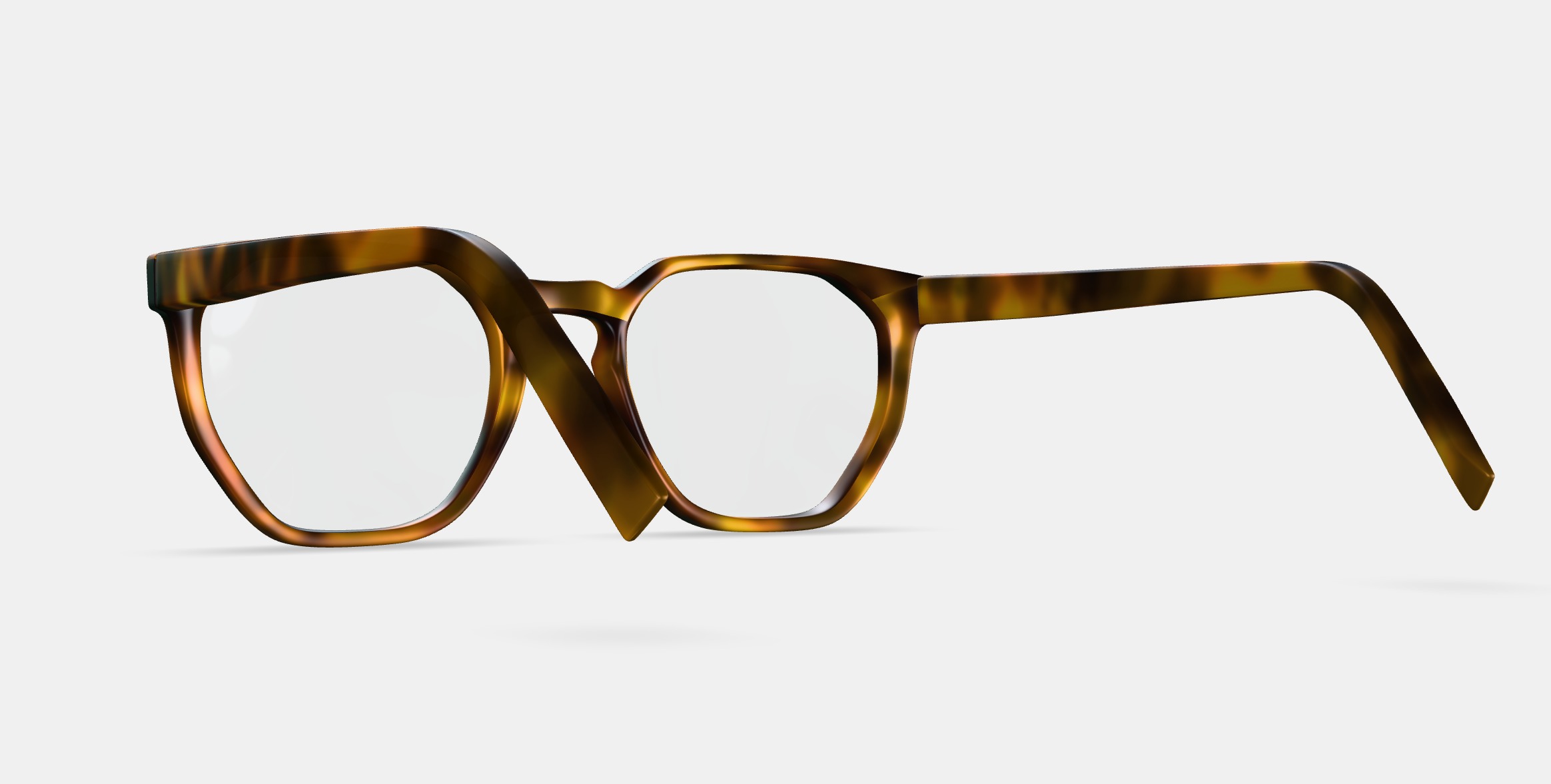 Tobias Eyeglasses in Woodgrain Tortoise Matte 3D model_3