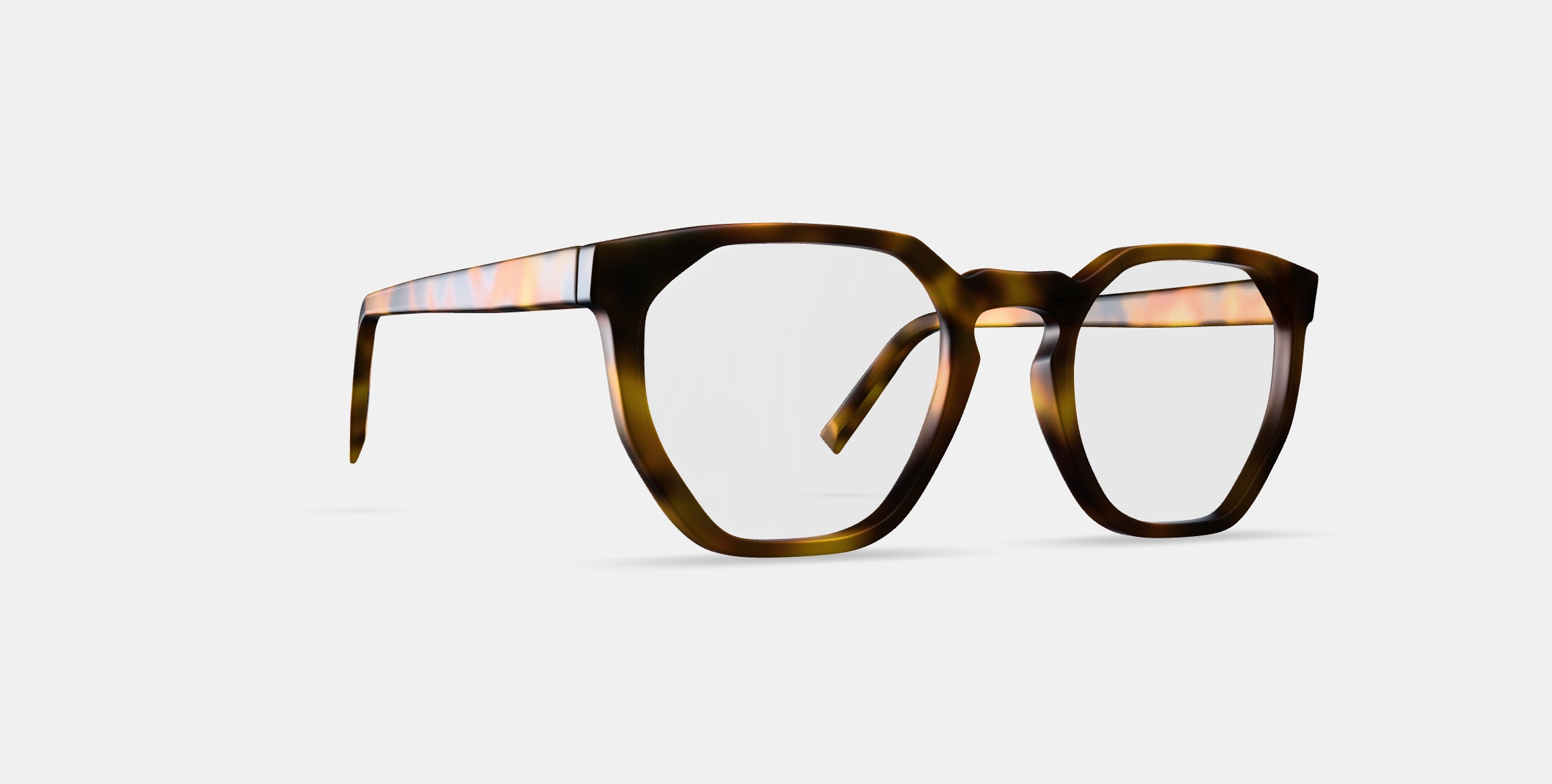 Tobias Eyeglasses in Woodgrain Tortoise Matte 3D model_9