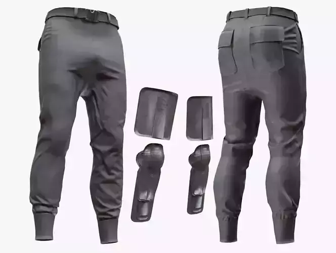 Military Armored Pants 10 - All MH Bodies-UE5 Skeletons - Rigged
