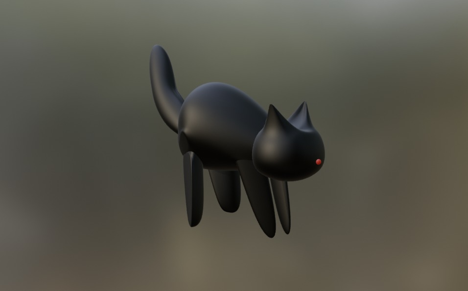 The First Half-baked Cat 3D model  Free 3D model_1