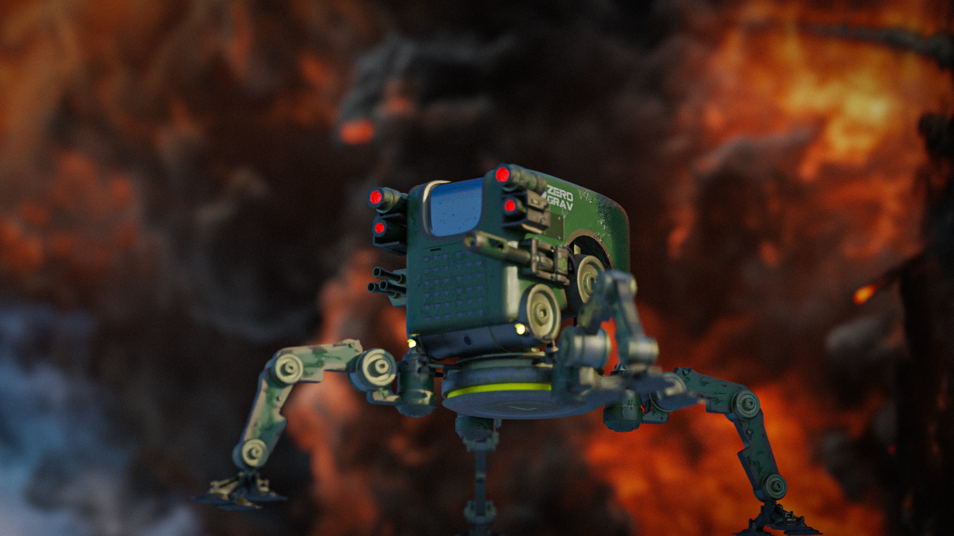 Mech Model with Rig 3D model_2
