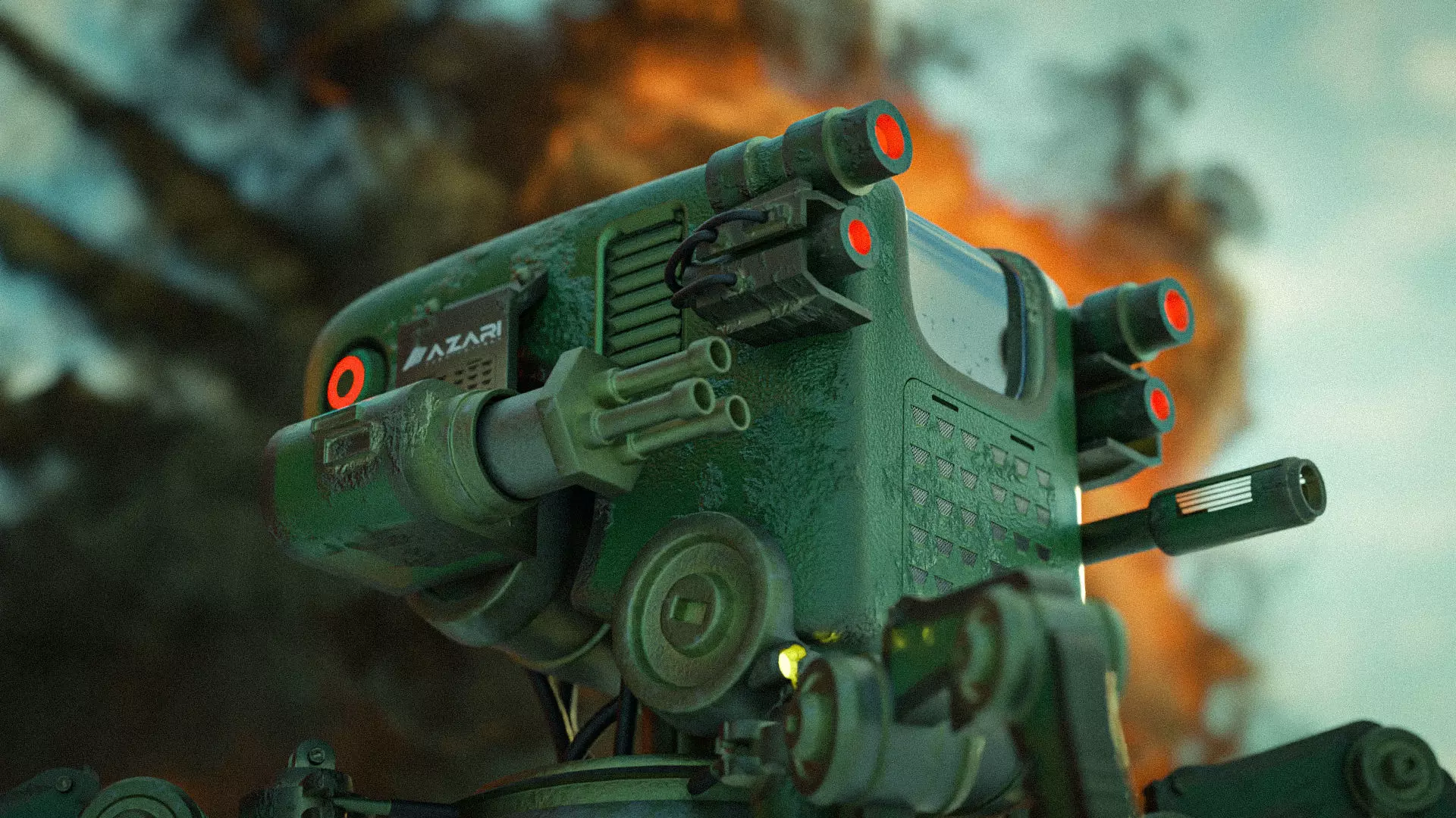 Mech Model with Rig 3D model_0