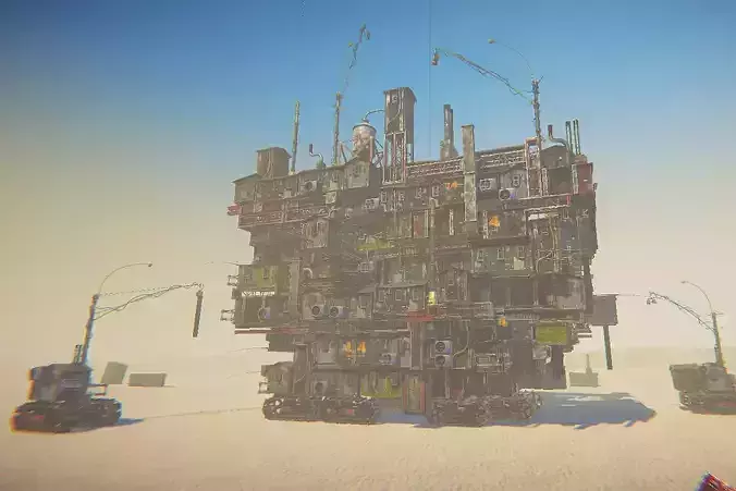 cyberpunk - Fog City BIP Low-poly 3D model