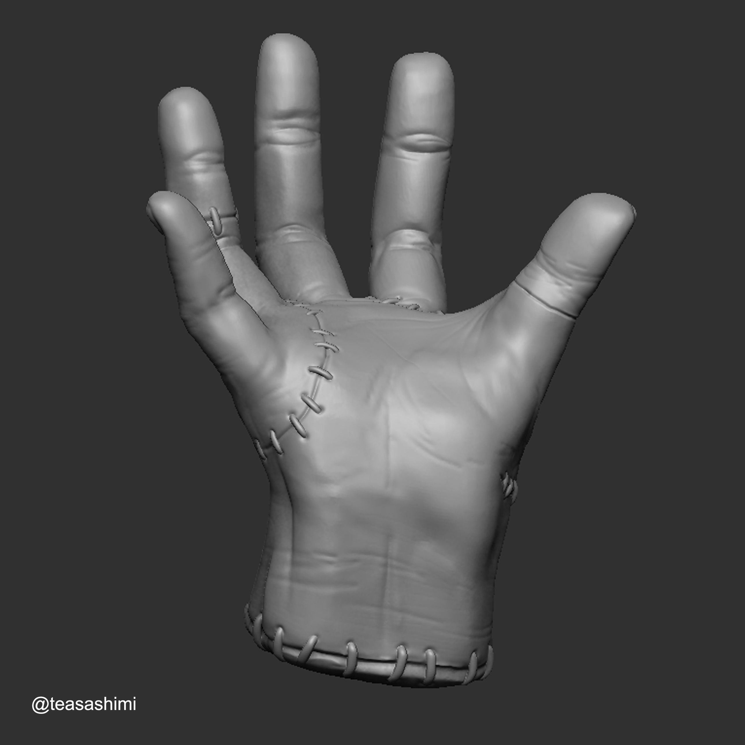 Thing - Wednesday Addams Family 3D print model_1