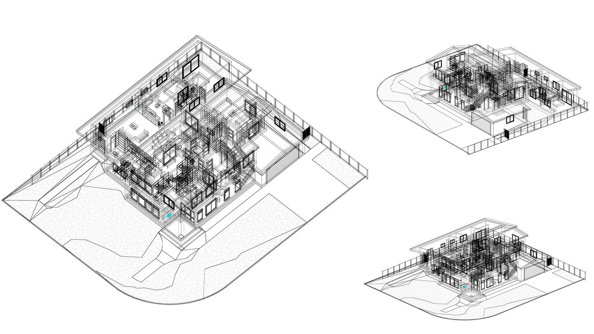 Wooden Bungalow House 3D model_3