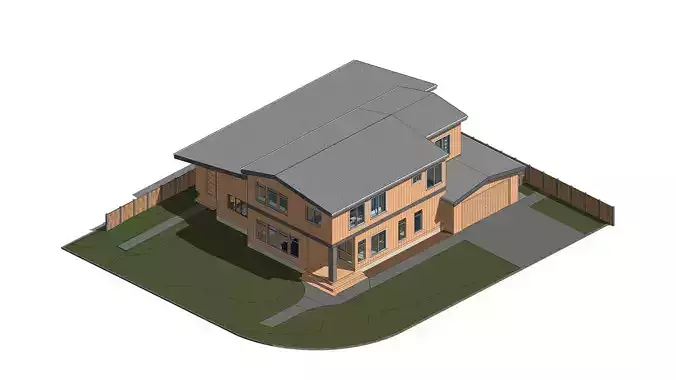 Wooden Bungalow House