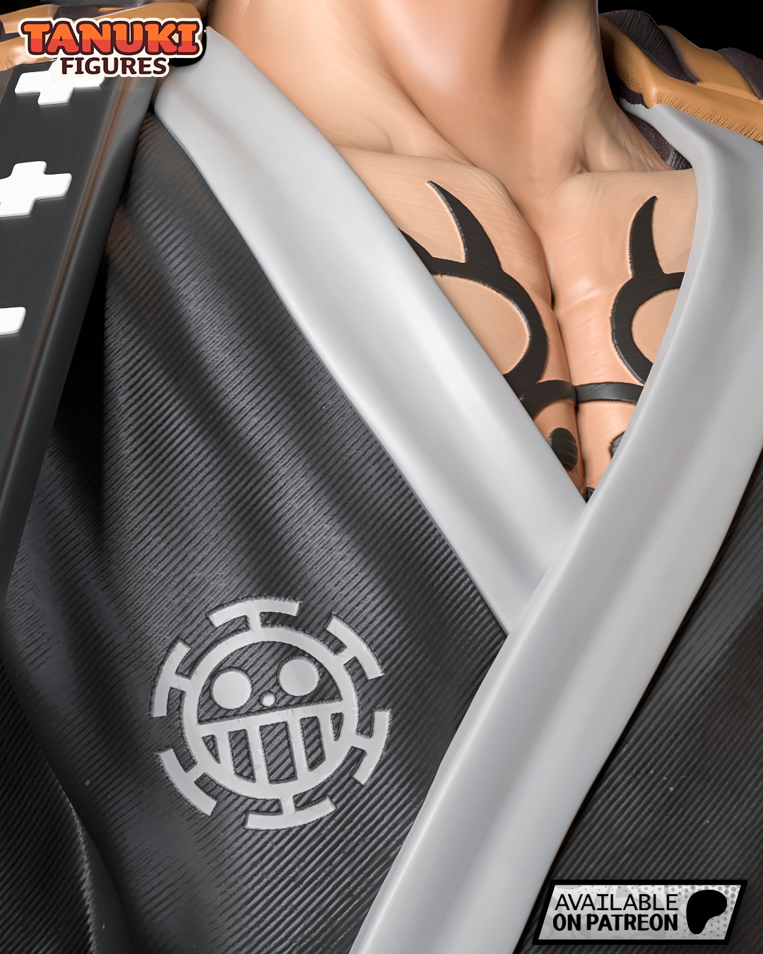 Trafalgar Law - One Piece - Bust 3D print model_2