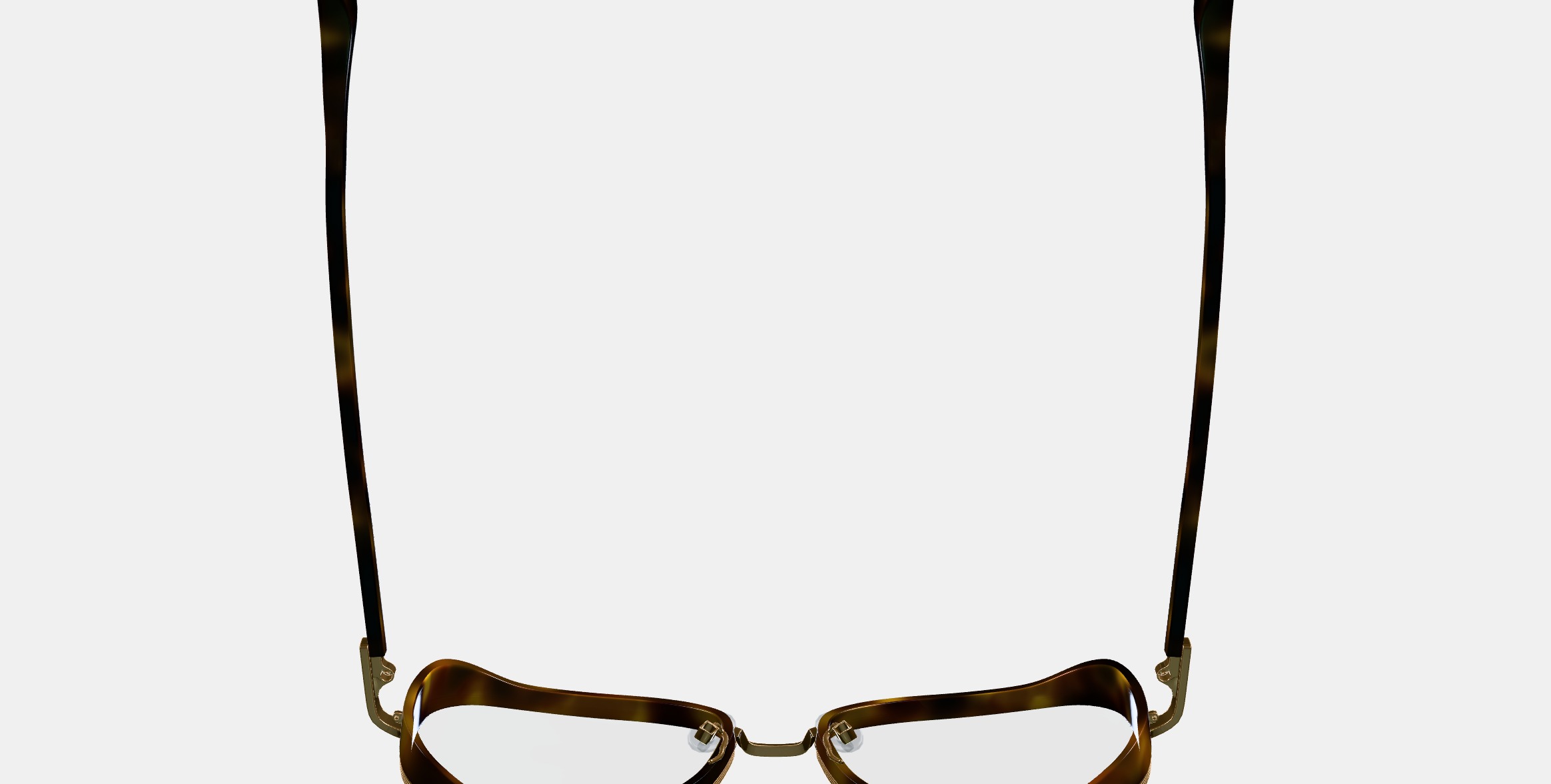 Fernanda Eyeglasses in Cognac Tortoise with Polished Gold 3D model_8