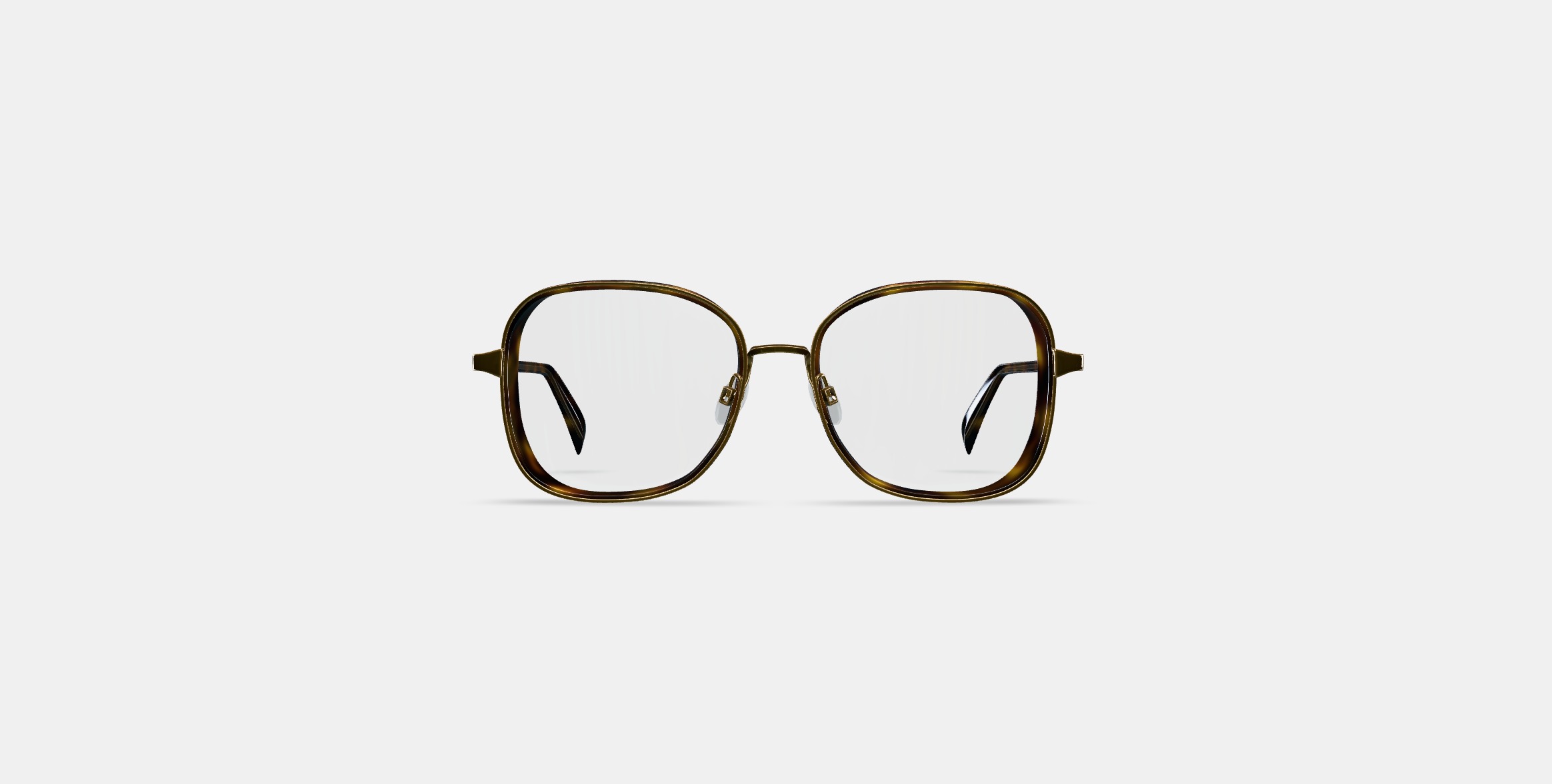 Fernanda Eyeglasses in Cognac Tortoise with Polished Gold 3D model_10
