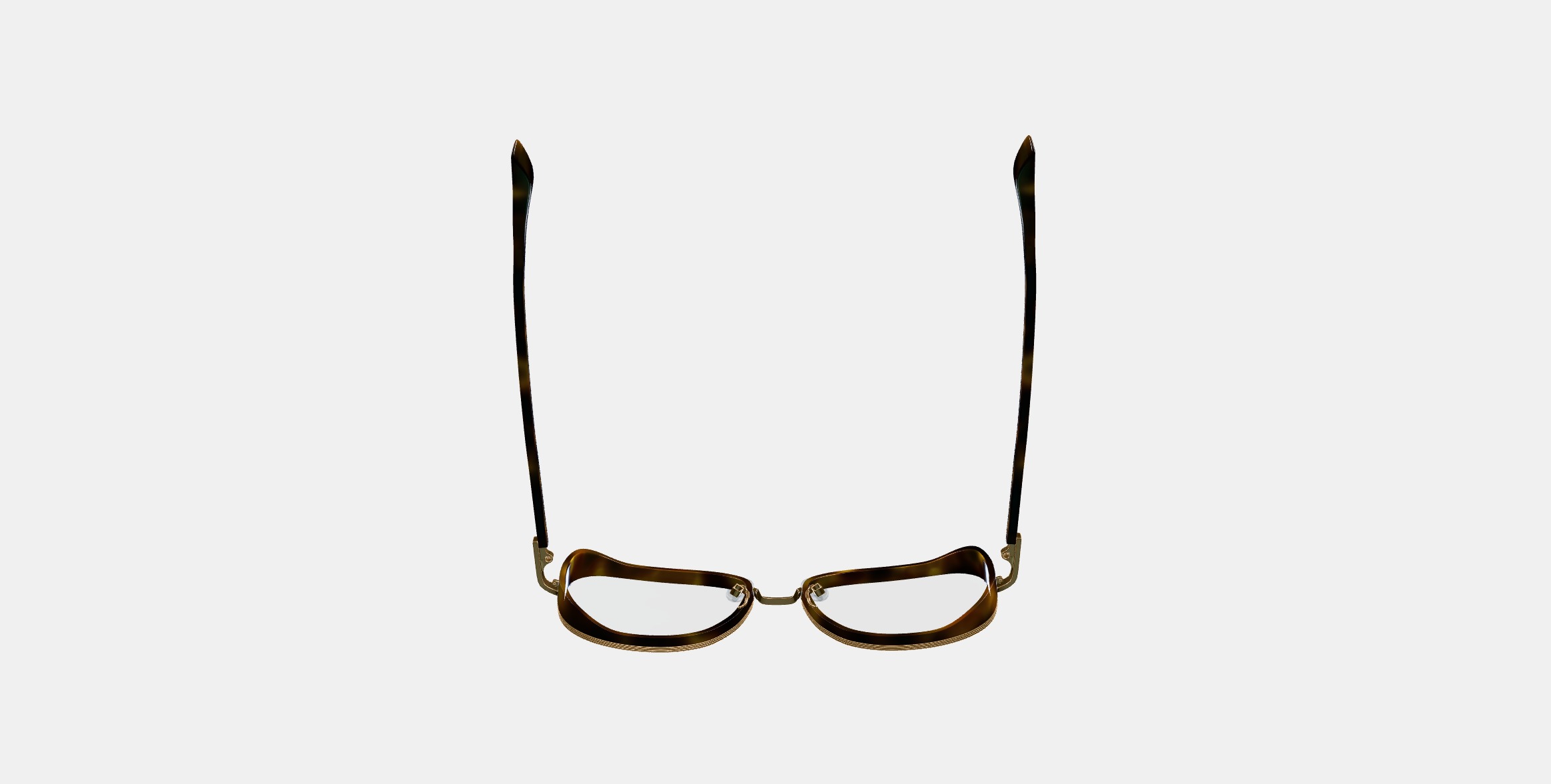 Fernanda Eyeglasses in Cognac Tortoise with Polished Gold 3D model_6