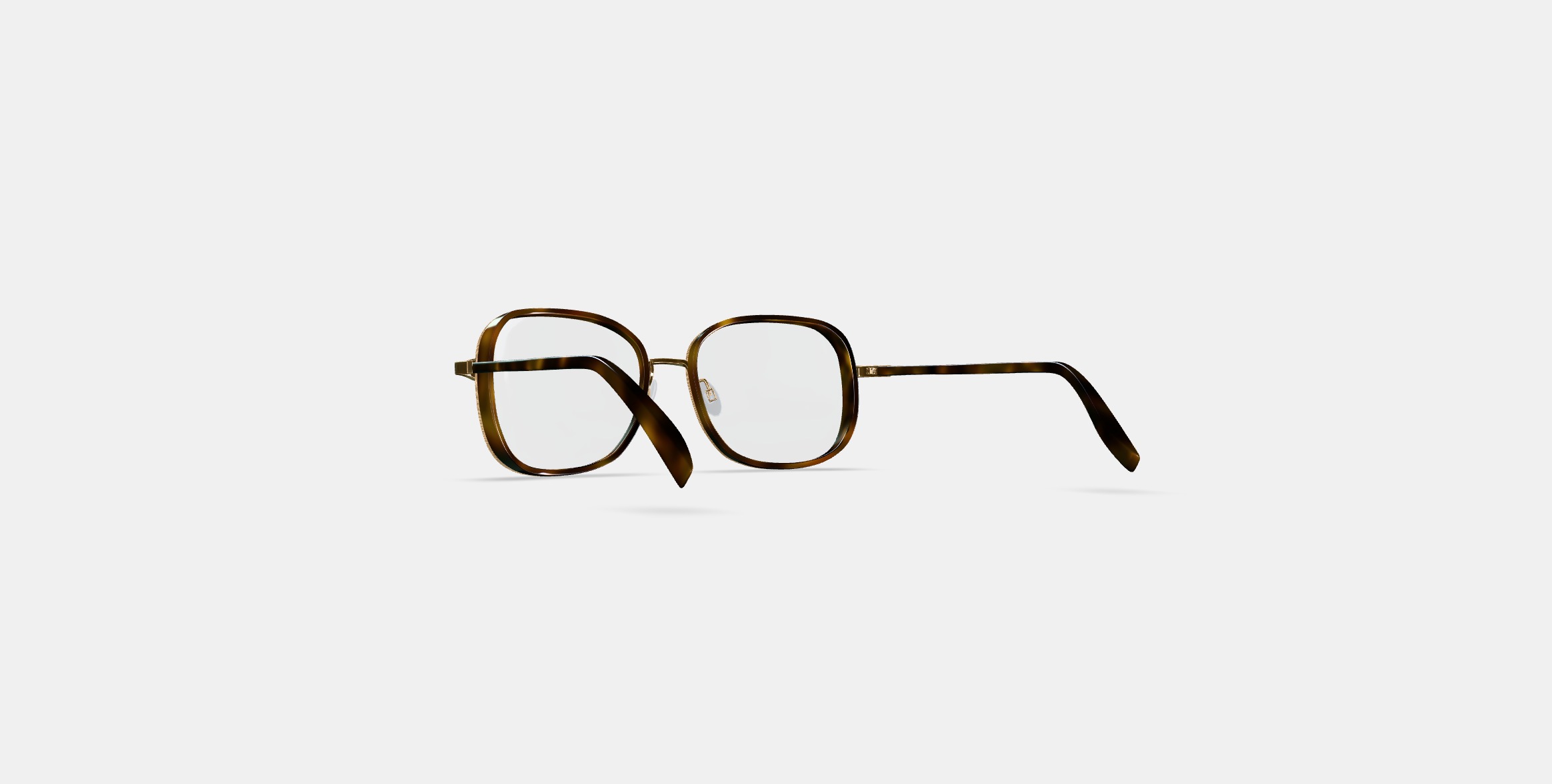 Fernanda Eyeglasses in Cognac Tortoise with Polished Gold 3D model_16