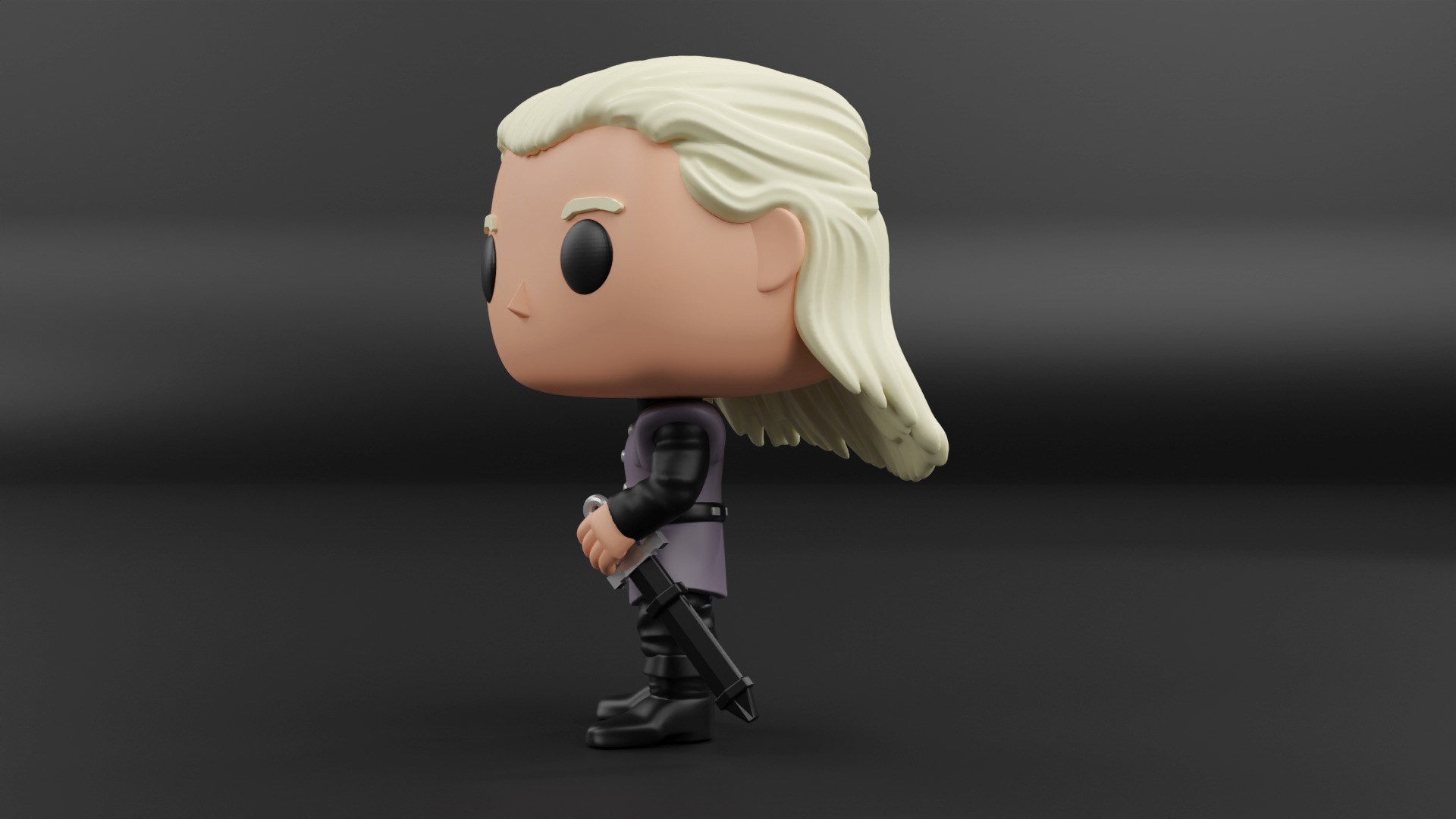 Daemon Targaryen funko pop from house of the dragon 3D print model_2