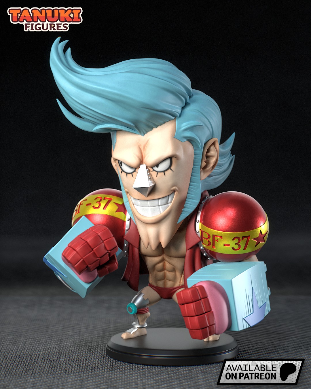 Franky - One Piece - Chibi 3D print model_2