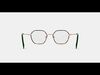 Murrow Eyeglasses in Oak Barrel with Polished Gold 3D model_1