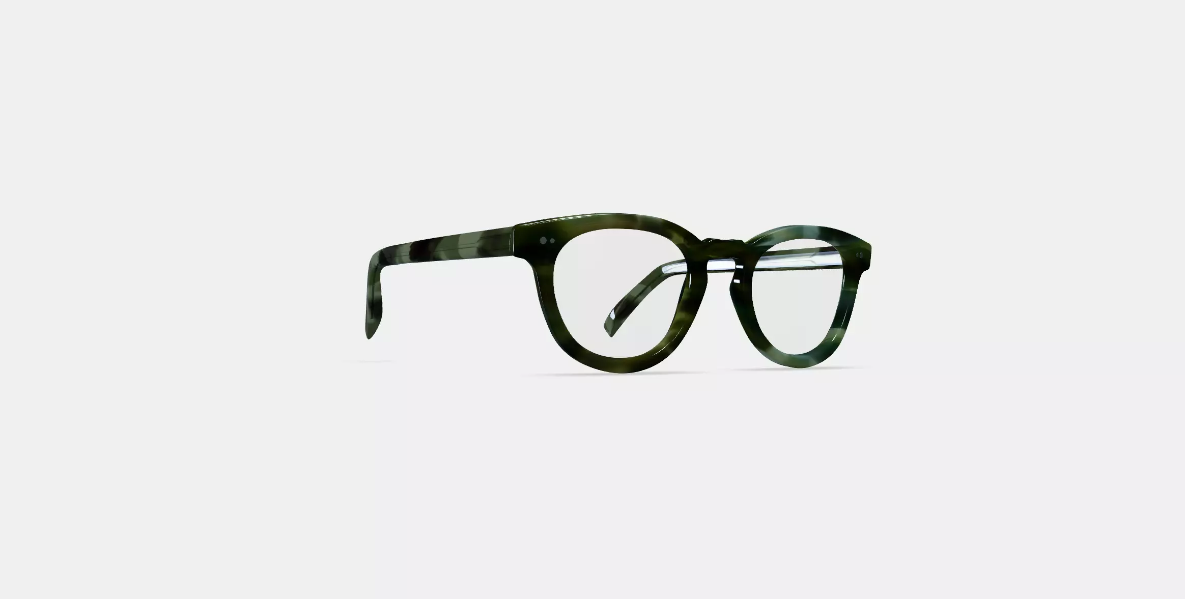 Ainsley Eyeglasses in Striped Cypress 3D model
