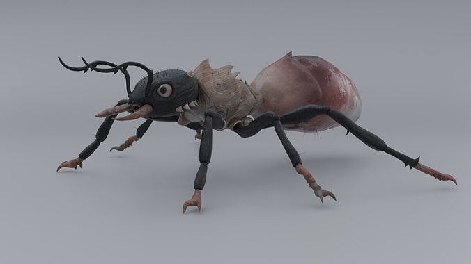 demon ant Free low-poly 3D model