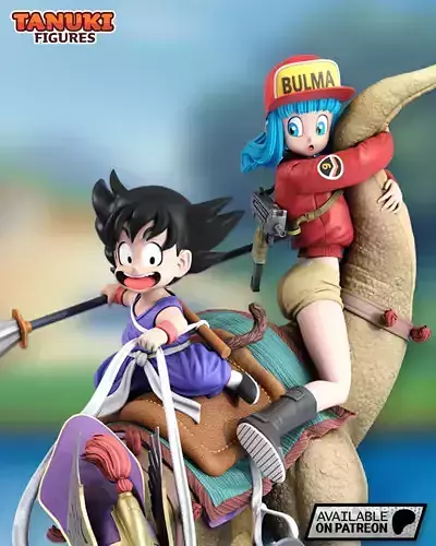 Goku and Bulma - Dragon Ball - Diorama
