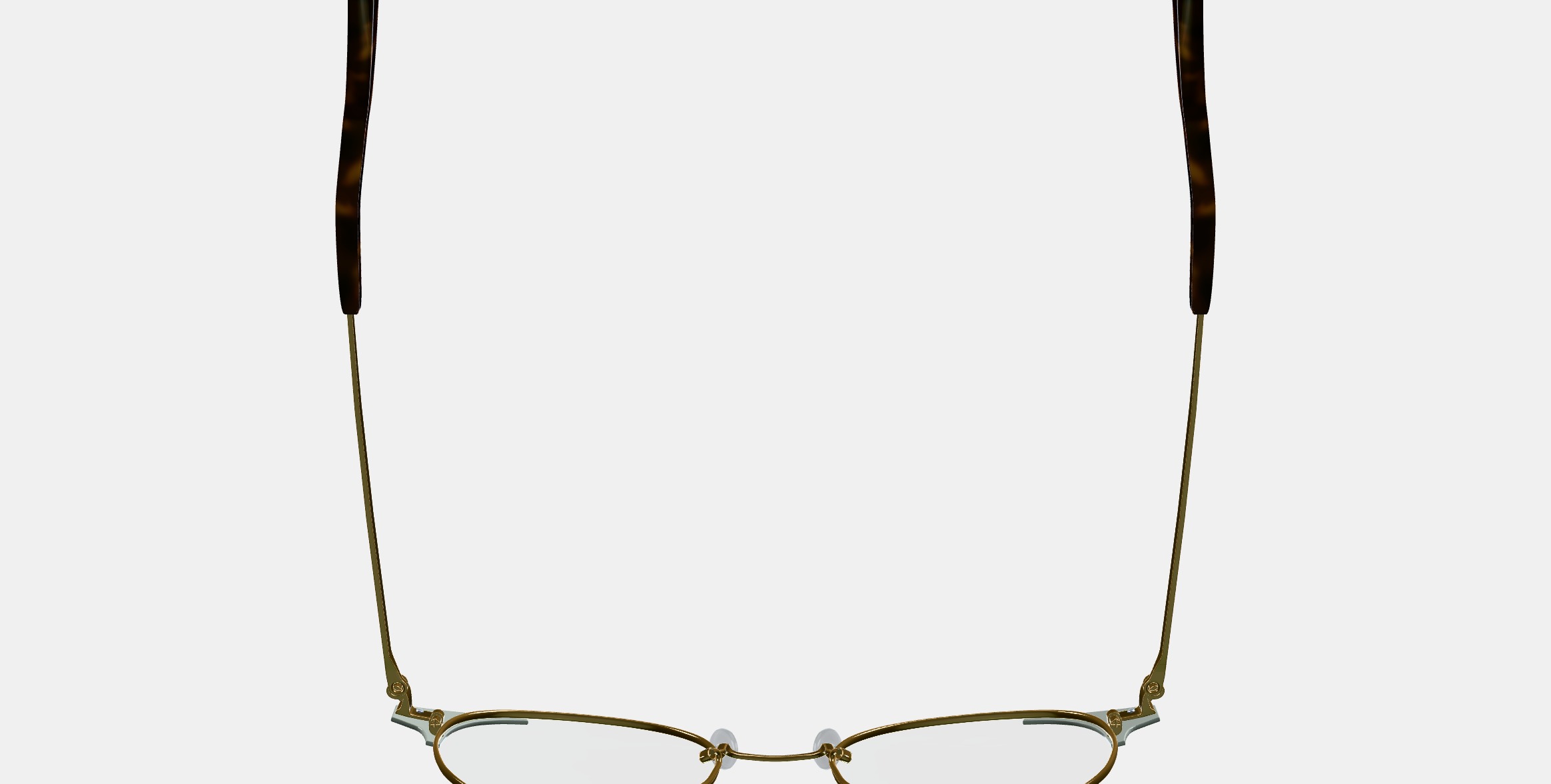 Patel Eyeglasses in Polished Gold with Chantilly 3D model_8