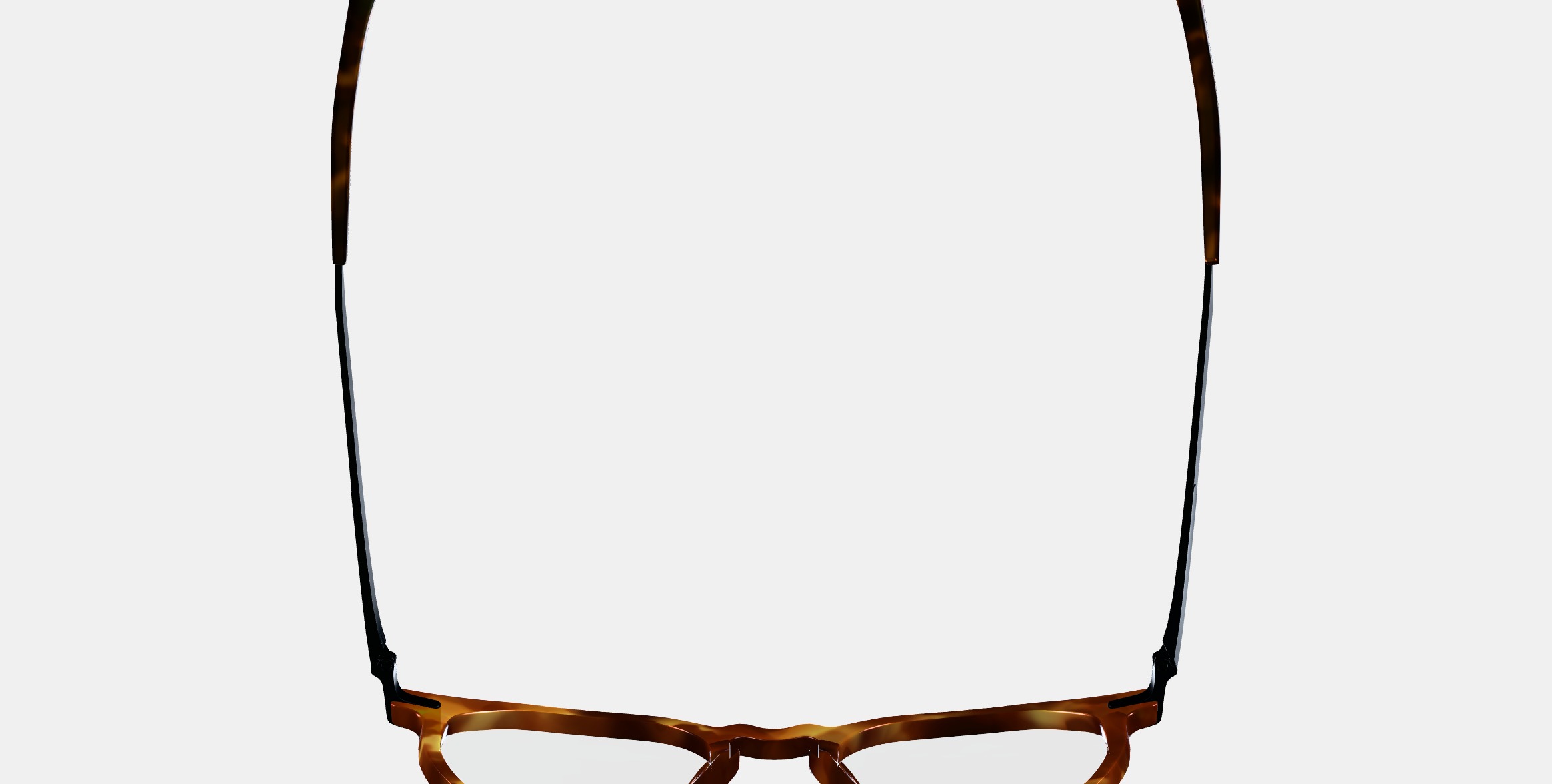 Rustin Eyeglasses in Root Beer with Brushed Ink 3D model_8