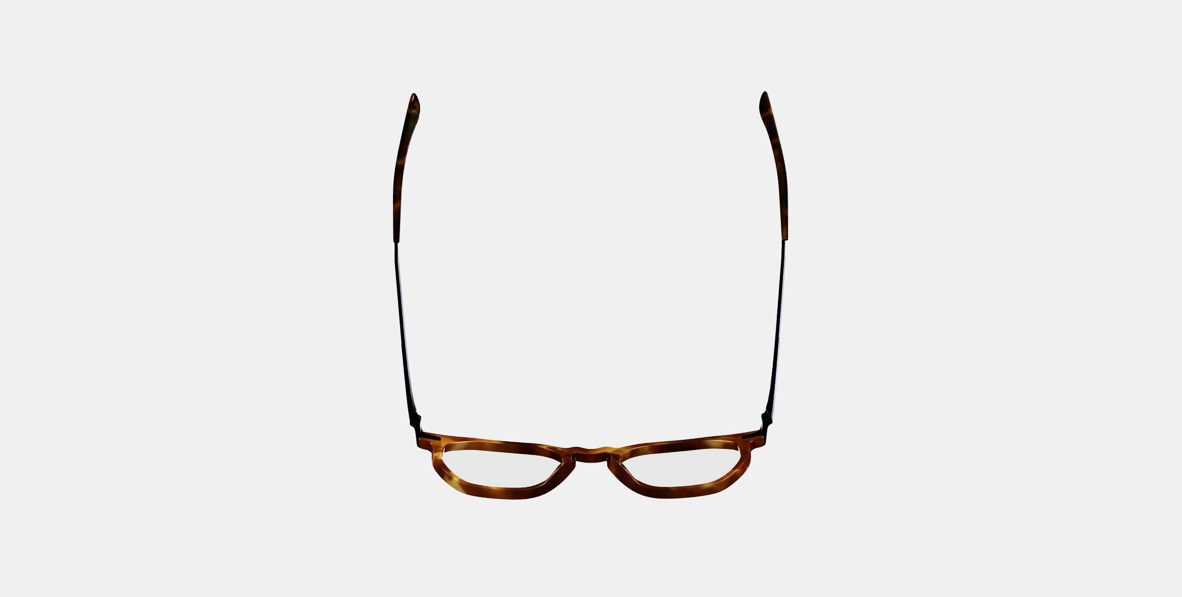 Rustin Eyeglasses in Root Beer with Brushed Ink 3D model_7