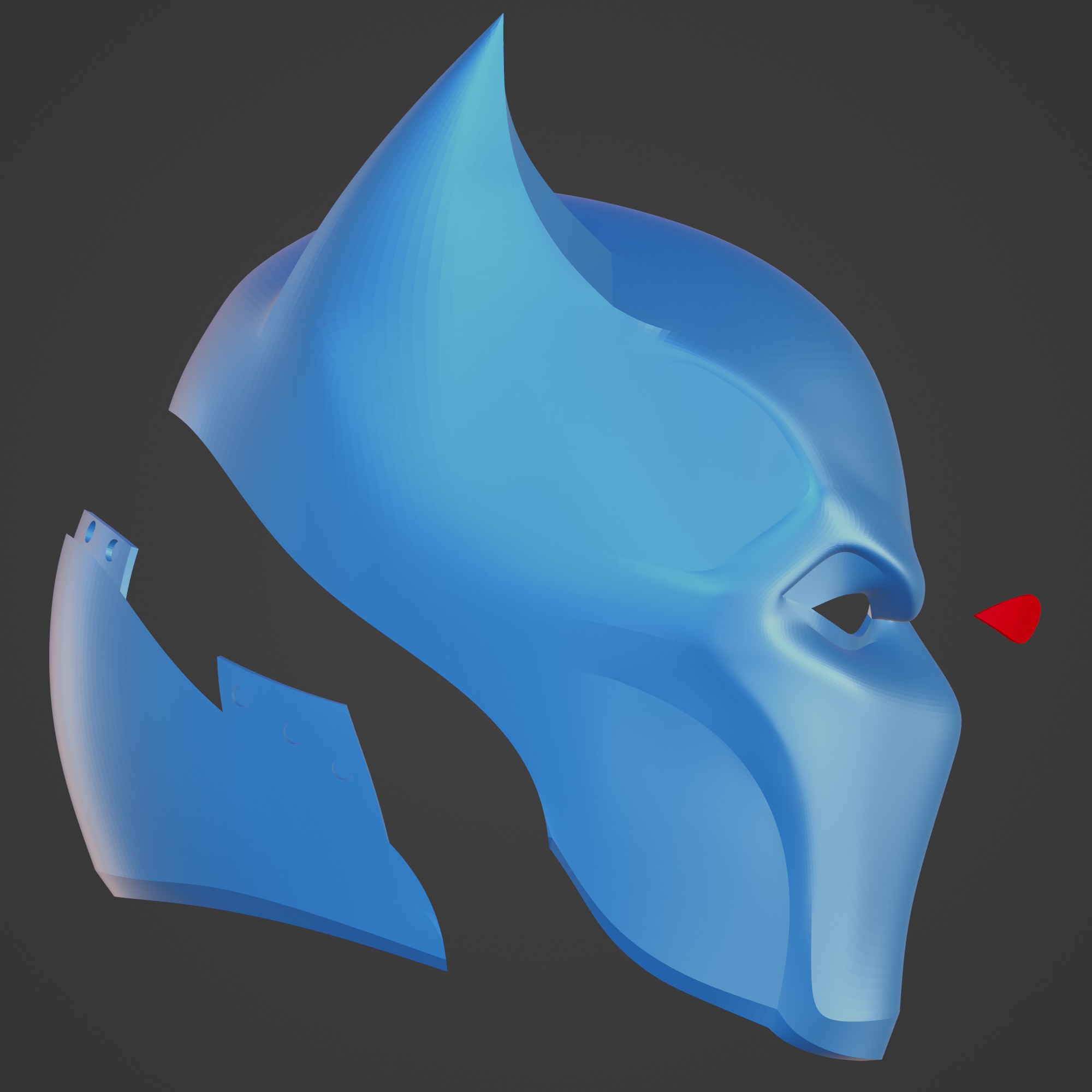 1993 Azrael Batman Mark 1 Cowl Helmet 3D Printable Model 3D print model_3