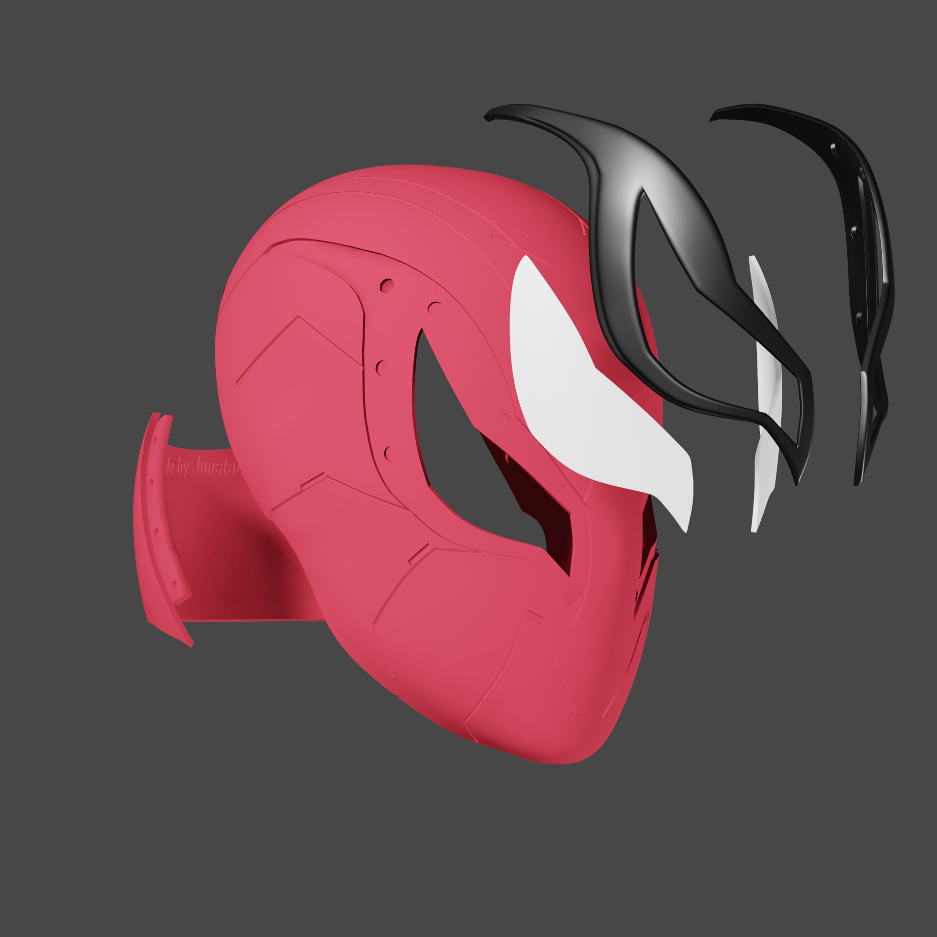 Spider-Man Zero Fortnite Helmet 3D Printable Model 3D print model_3