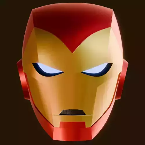 Earths Mightiest Heroes Iron Man Helmet 3D Printable Model