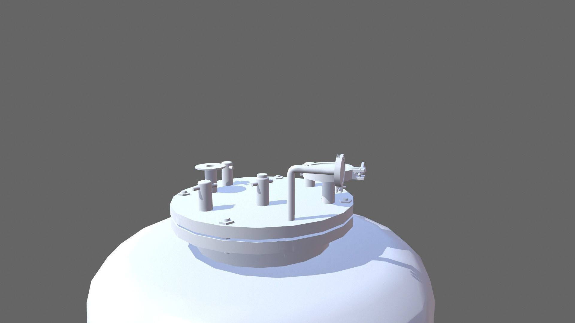 Vessel Low-poly 3D model_5