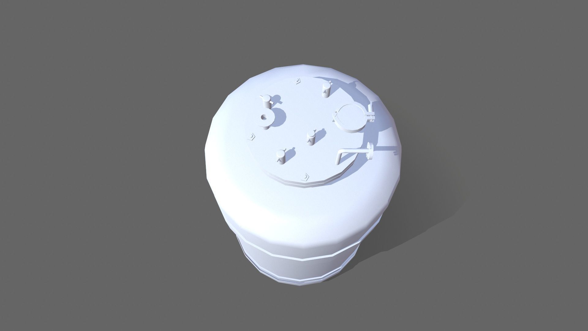 Vessel Low-poly 3D model_6