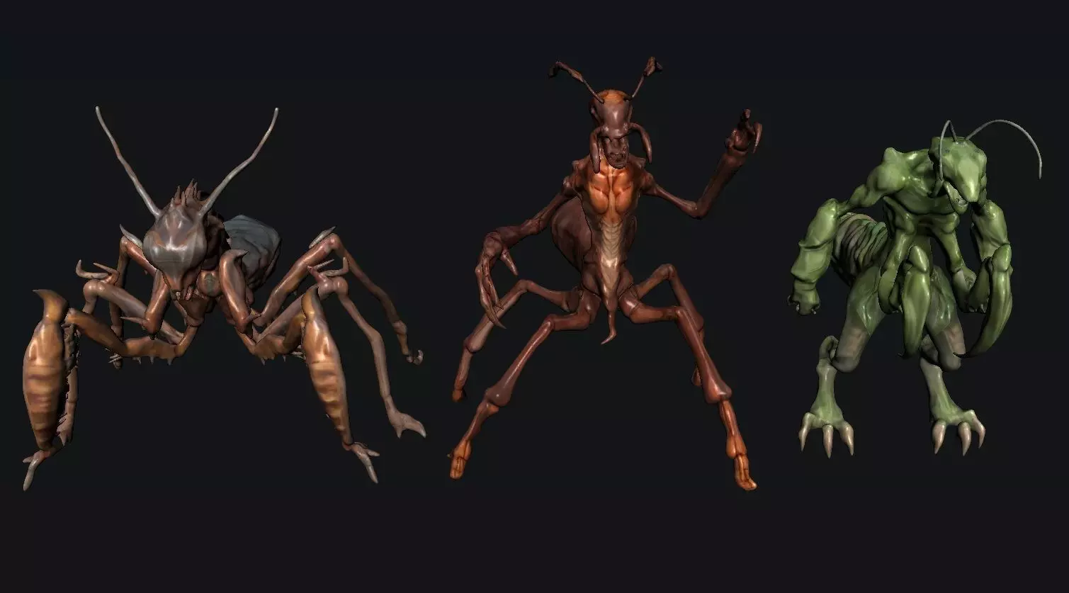 Creature Monsters 3D model_0