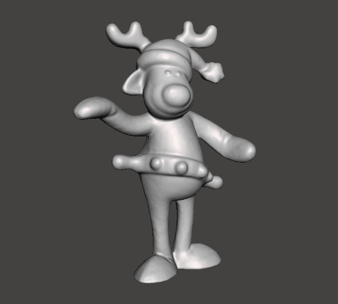 RUDOLPH REINDEER COCA COLA CHRISTMAS PROMOTIONAL FIGURE ORNAMENT 3D print model_1