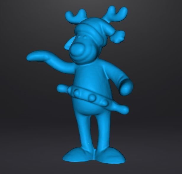 RUDOLPH REINDEER COCA COLA CHRISTMAS PROMOTIONAL FIGURE ORNAMENT 3D print model_12