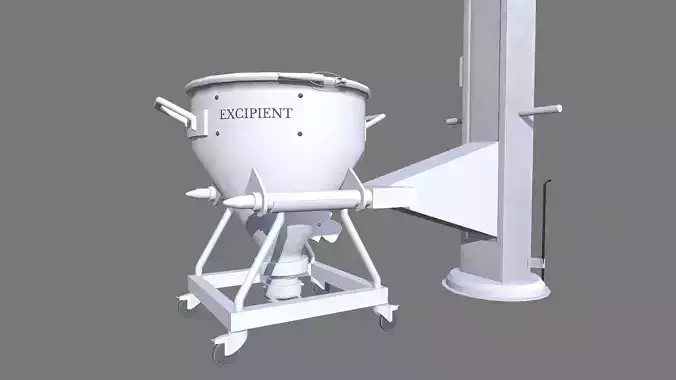 Lifter Machine Low-poly 3D model