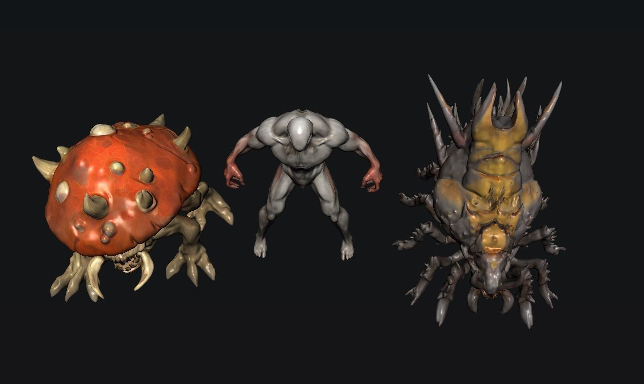 Creature Monsters 3D model_1