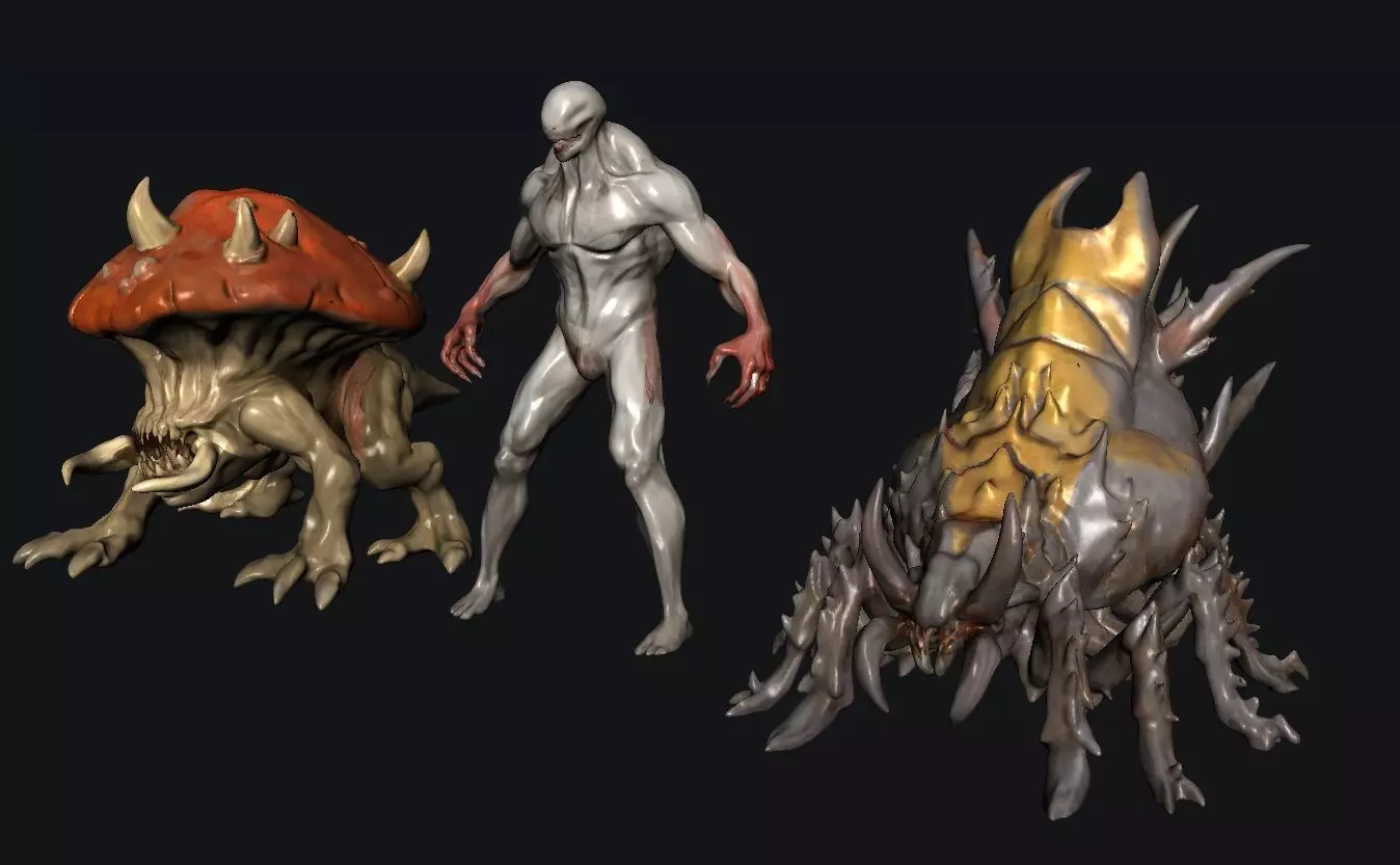 Creature Monsters 3D model_0