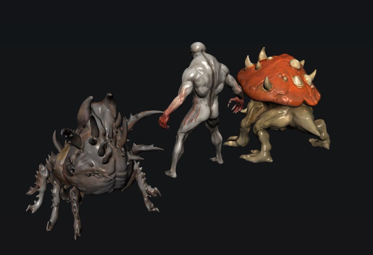 Creature Monsters 3D model_2