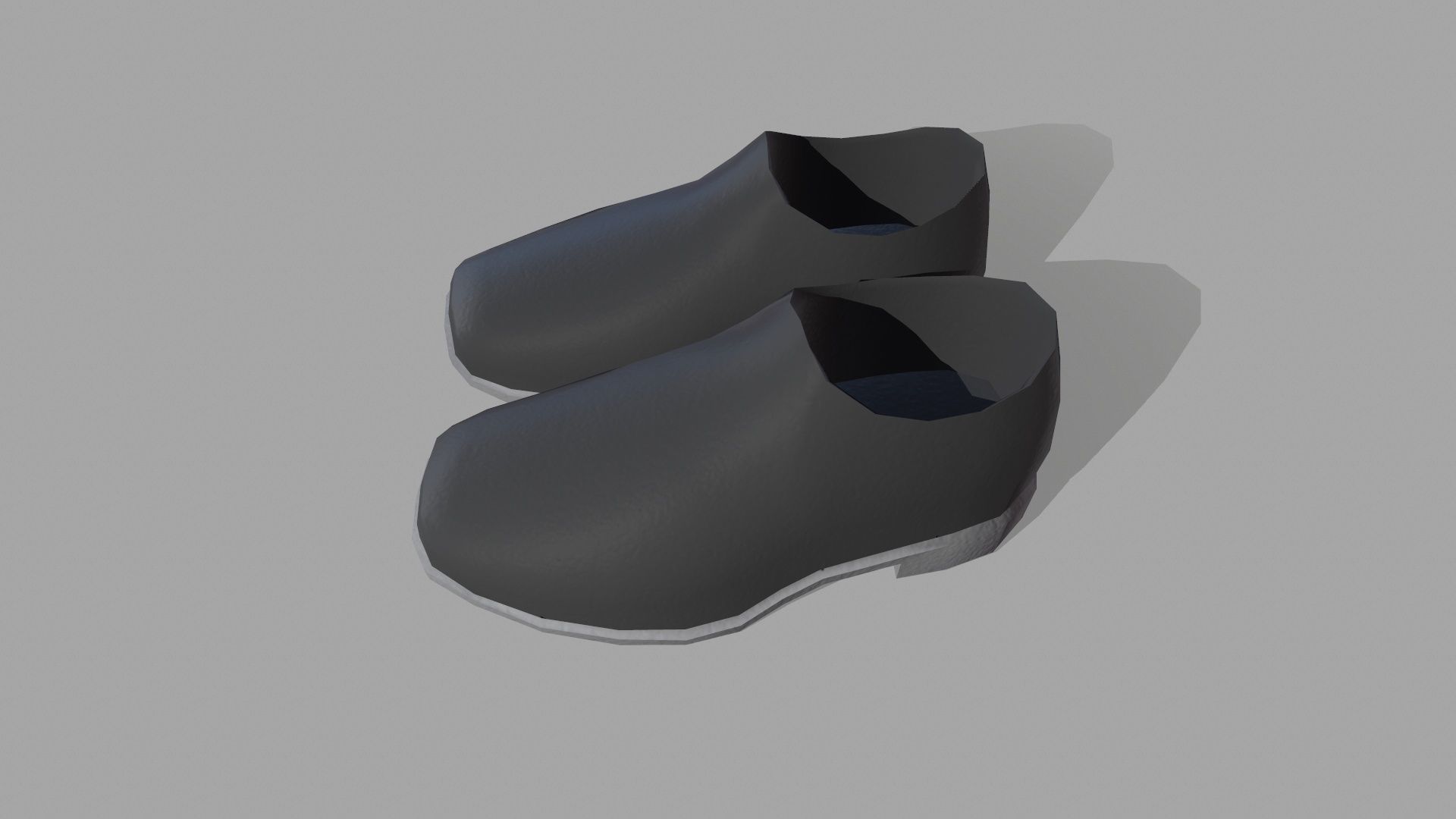 Safety Shoe Low-poly 3D model_4
