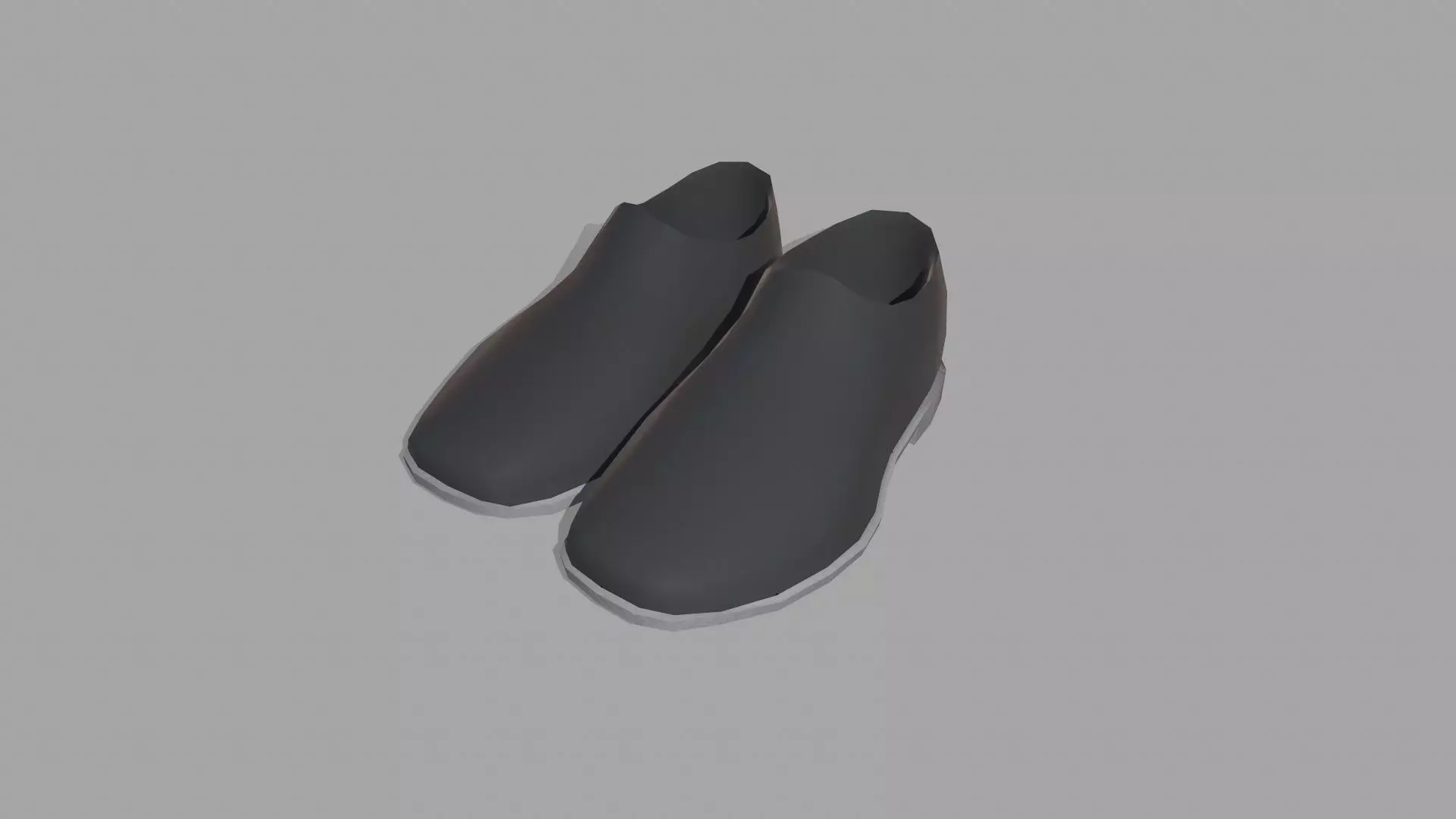 Safety Shoe Low-poly 3D model_0