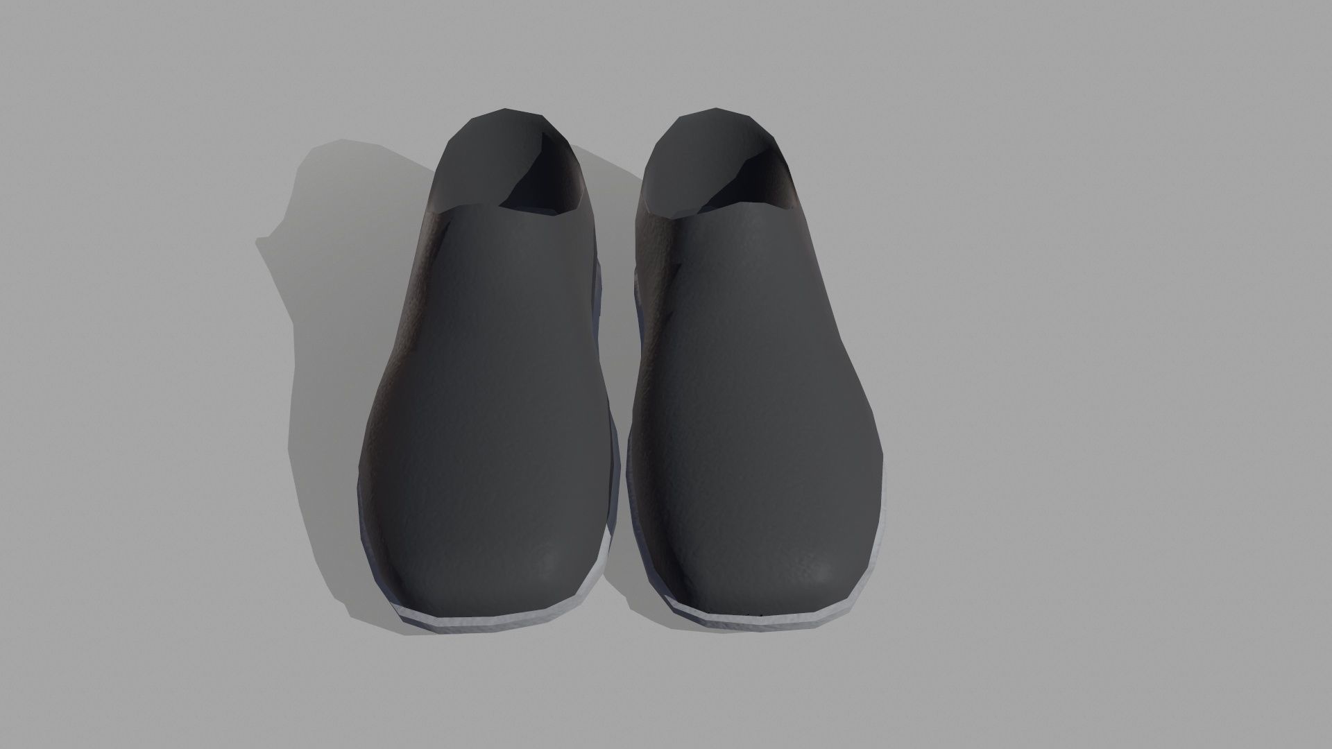 Safety Shoe Low-poly 3D model_2