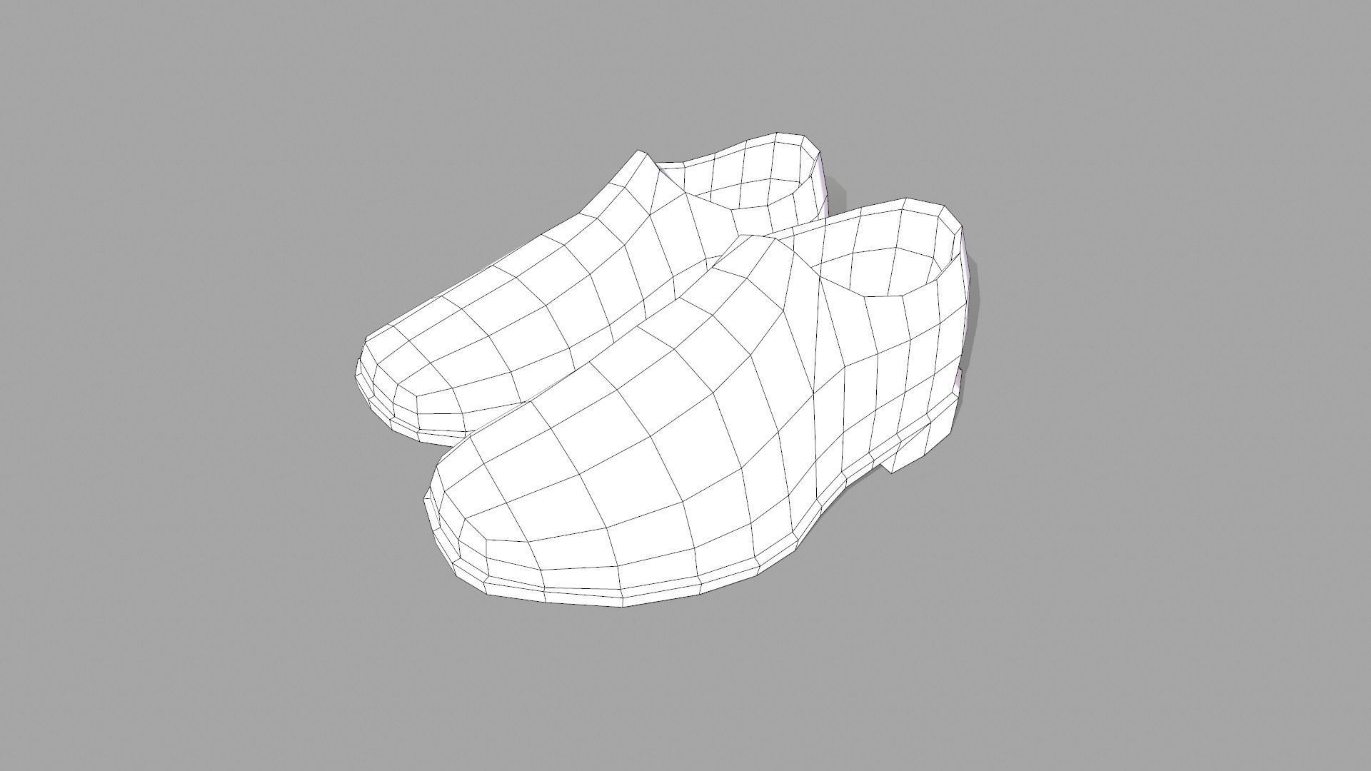 Safety Shoe Low-poly 3D model_7