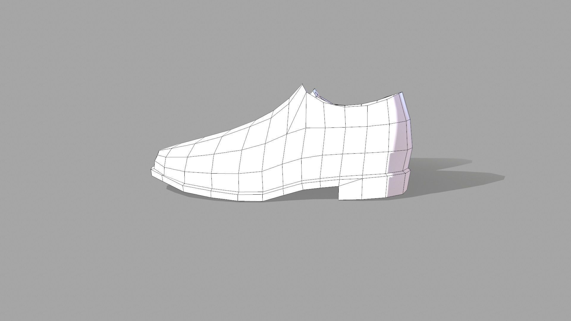 Safety Shoe Low-poly 3D model_6