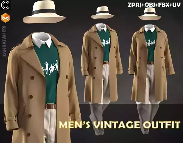 men vintage outfit