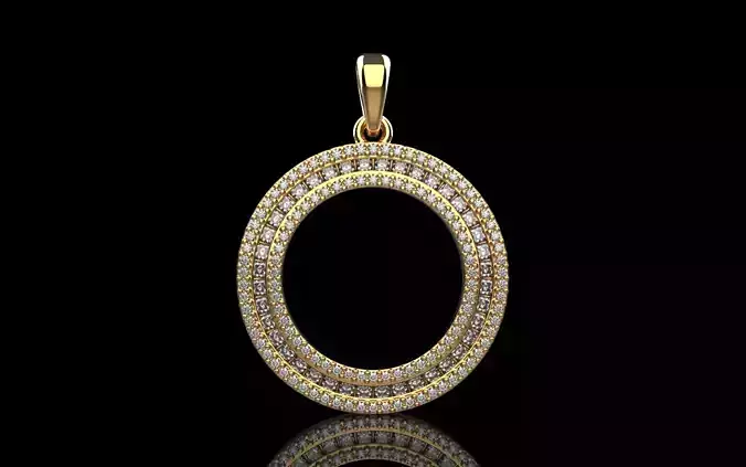 Round channel set pendant model 677