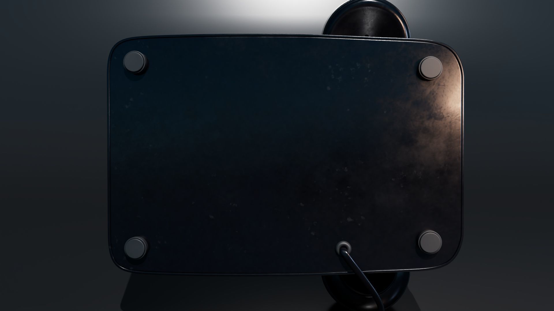 Retro Telephone Low-poly 3D model_6