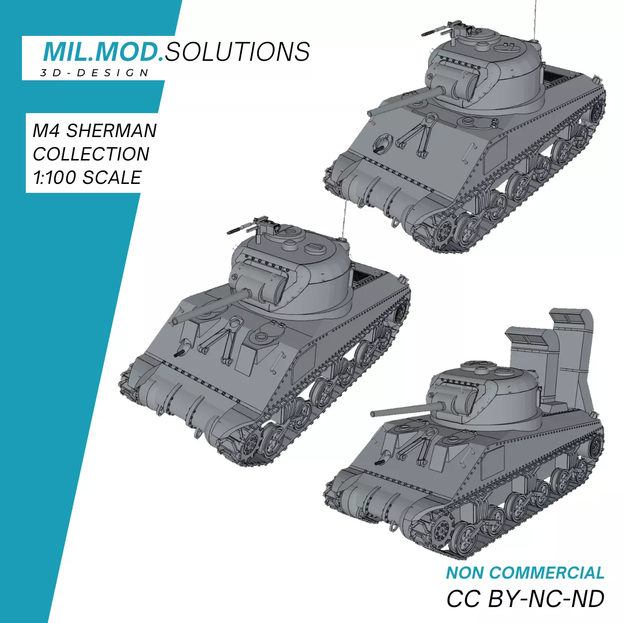 M4 Sherman Kollektion 3D print model_0