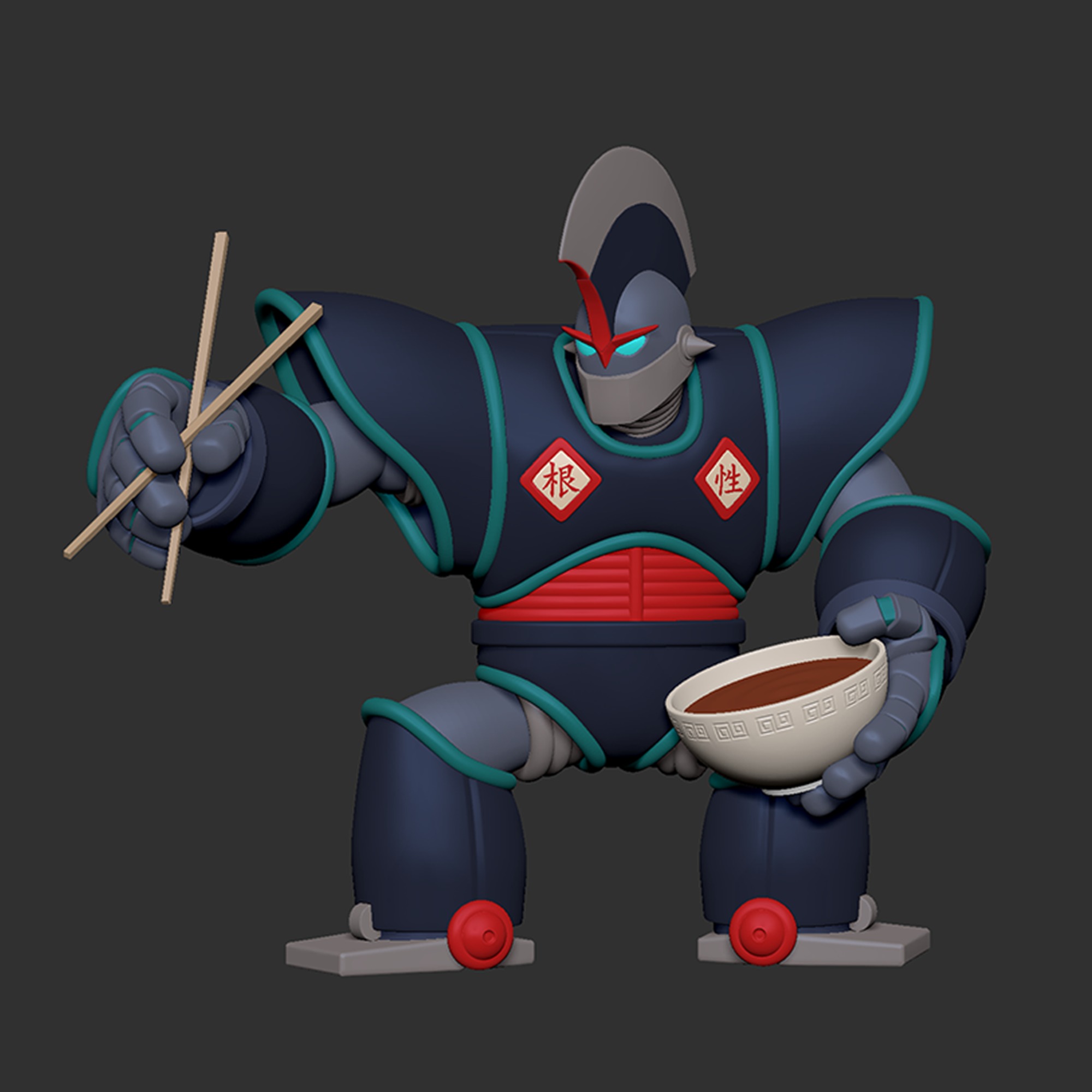 Dragon Ball - Oolong Robot form 3D print model_1