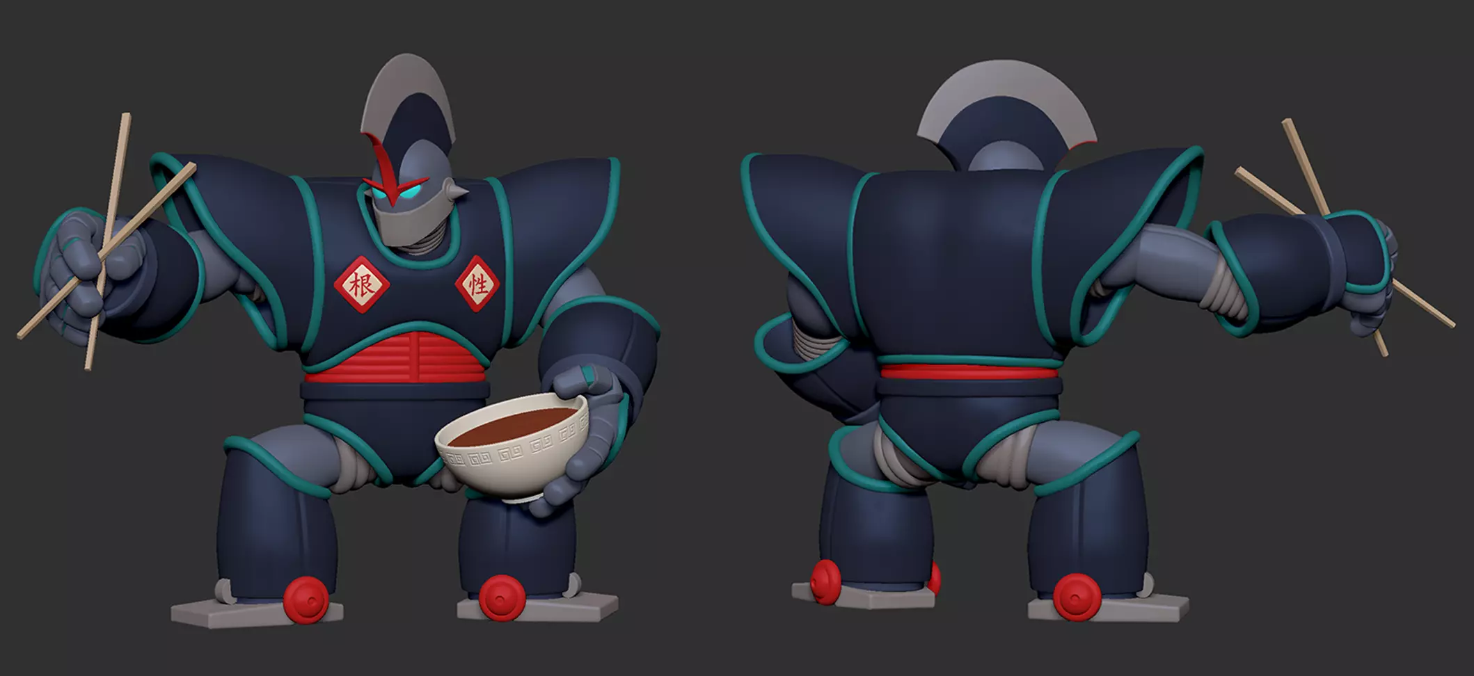 Dragon Ball - Oolong Robot form 3D print model_0